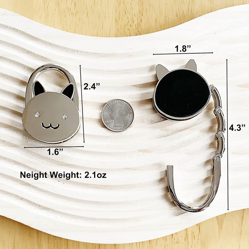 KSMD Purse Hooks for Table and Bars,Portable Purse Hanger Organizers Hooks Handbag Holder Pocketbook Holder Bag Storage for Desk Bag Hook,Foldable Folding Table Hook Hanger - Image 2